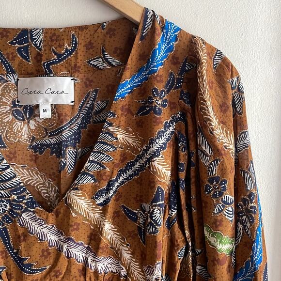 CARA CARA Millbrook Paisley-print Dress In Batik Brown - Picture 4 of 16